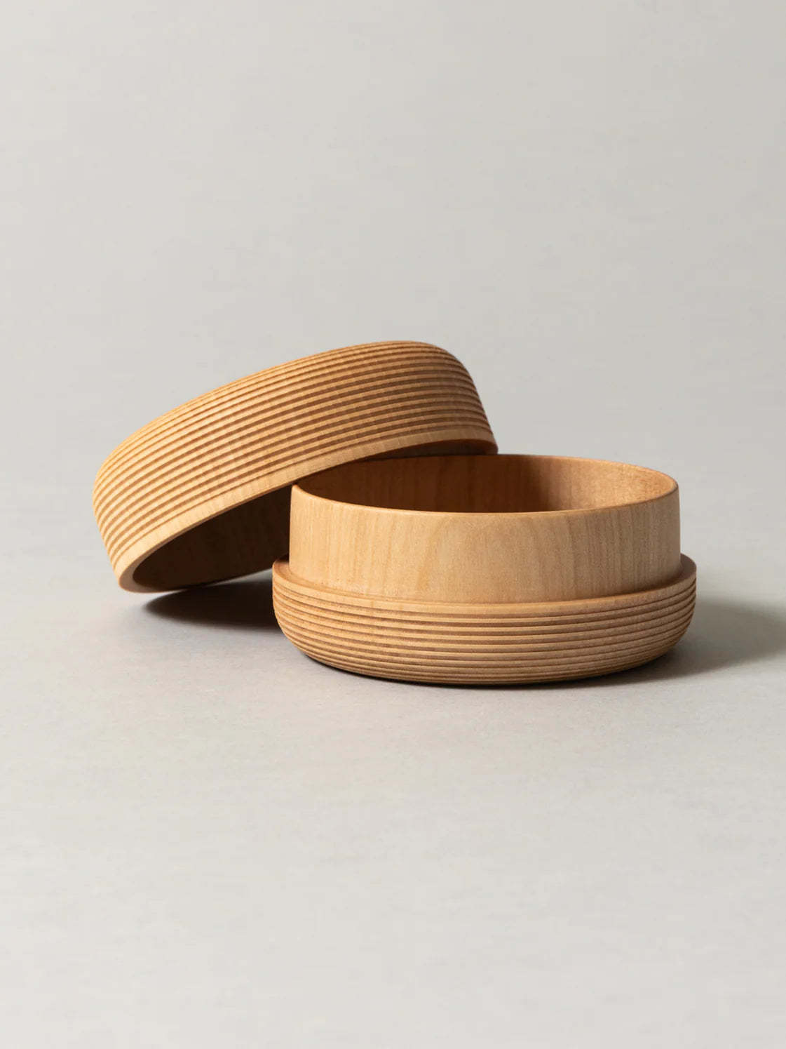 Morihata Handmade Japanese Wooden Tea Canister Natural Cherry Birch
