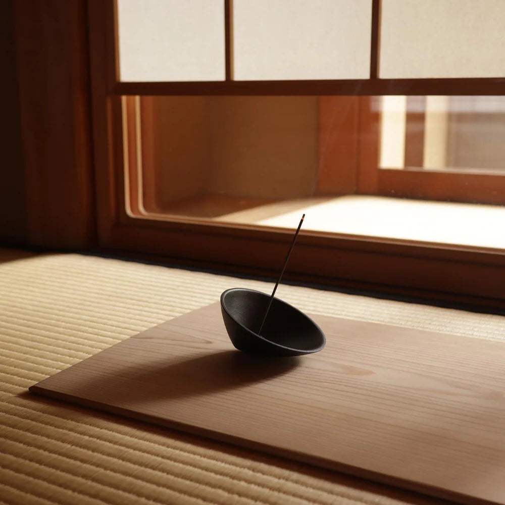 Nippon Kodo Japanese Cast Iron Rocking Incense Holder