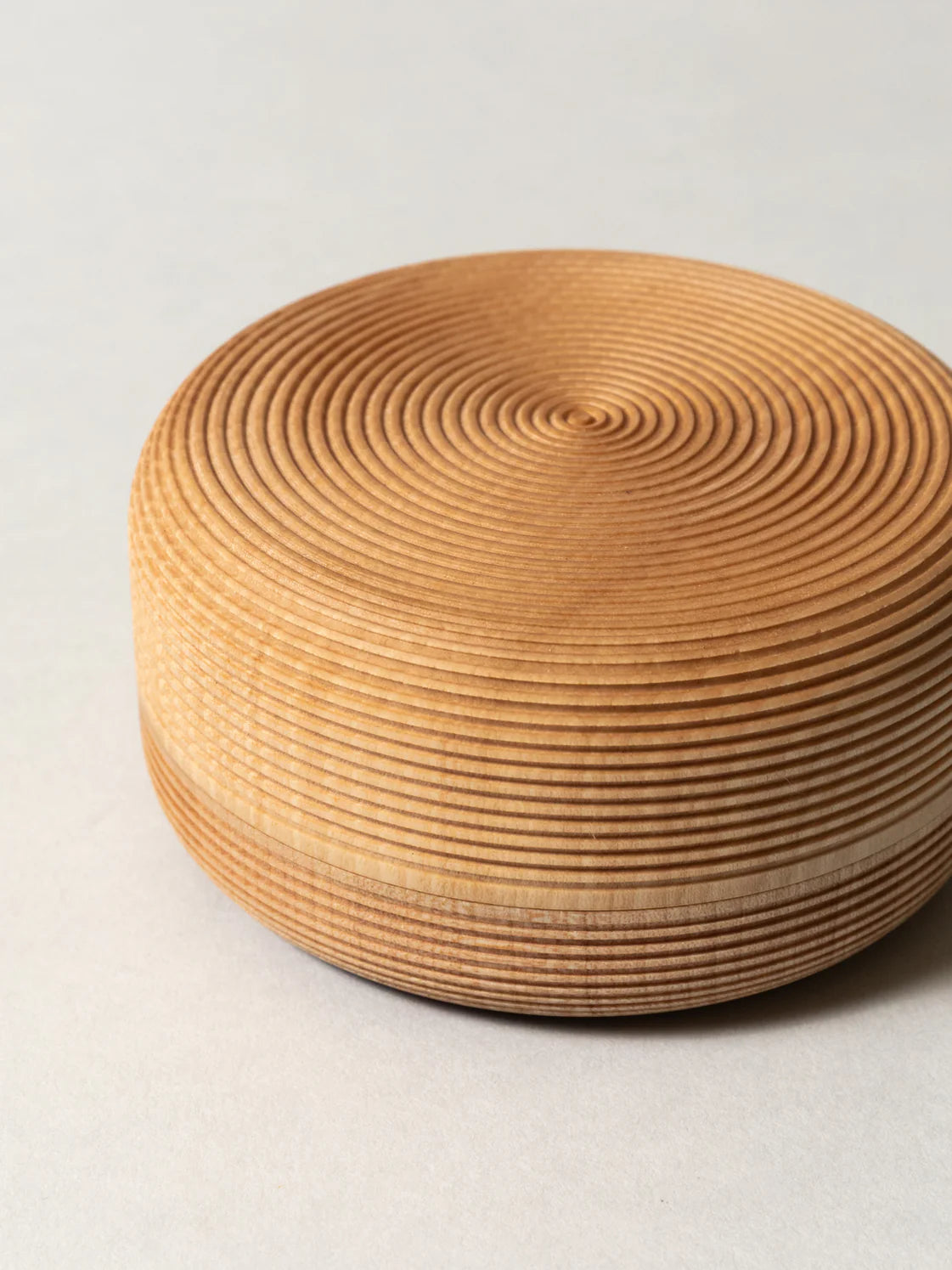 Morihata Handmade Japanese Wooden Tea Canister Natural Cherry Birch
