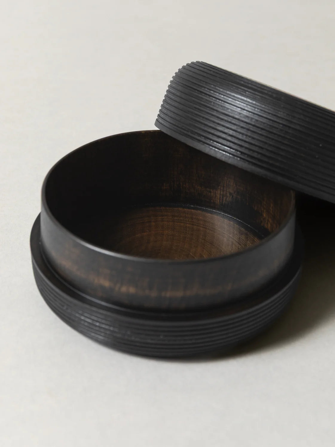 Morihata Handmade Japanese Wooden Tea Canister Black Cherry Birch