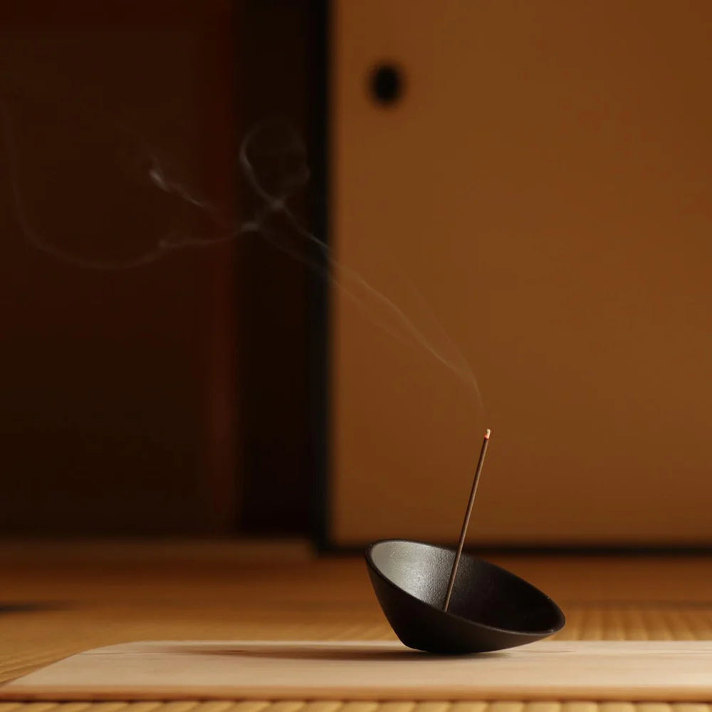 Nippon Kodo Japanese Cast Iron Rocking Incense Holder