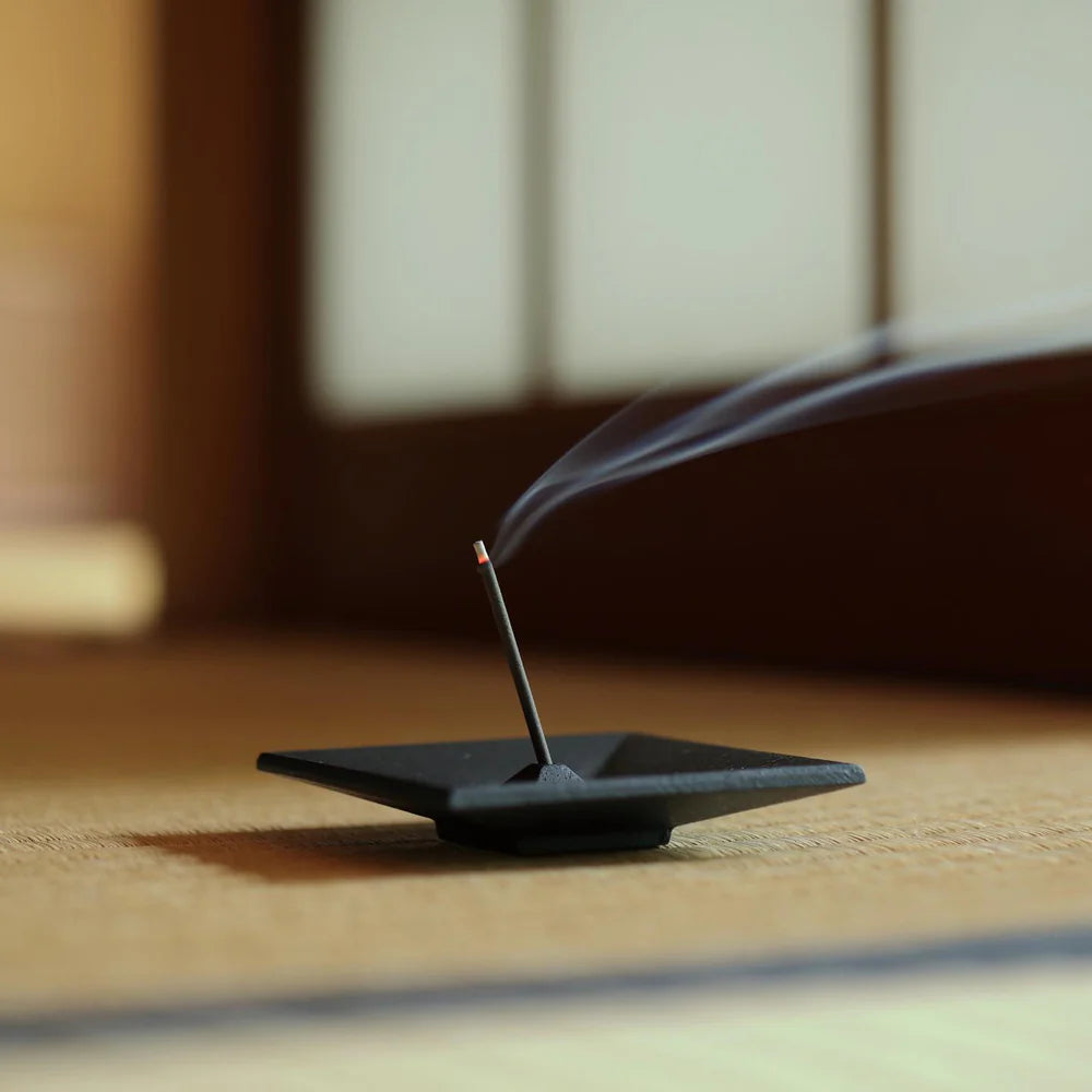 Nippon Kodo Japanese Cast Iron Square Incense Tray
