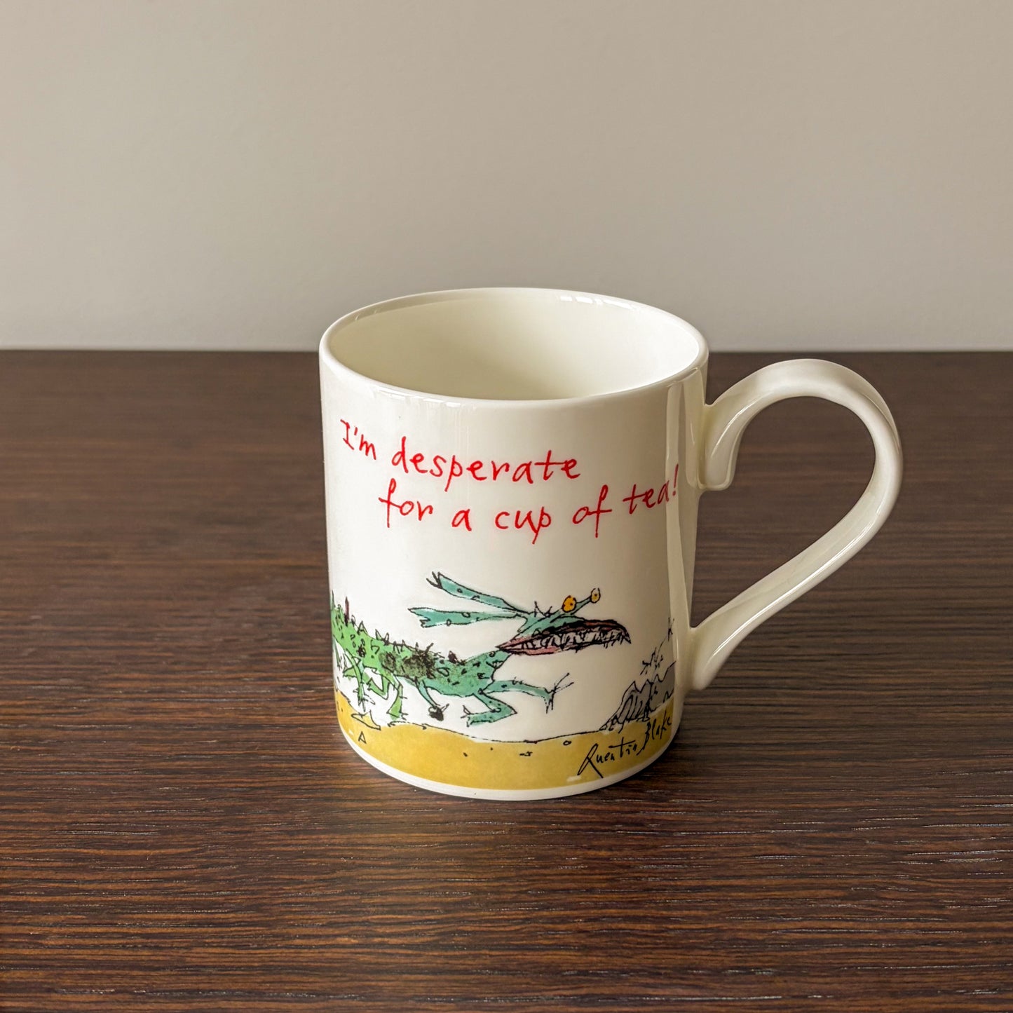 Sir Quentin Blake Desperate for Tea Mug Made in the UK