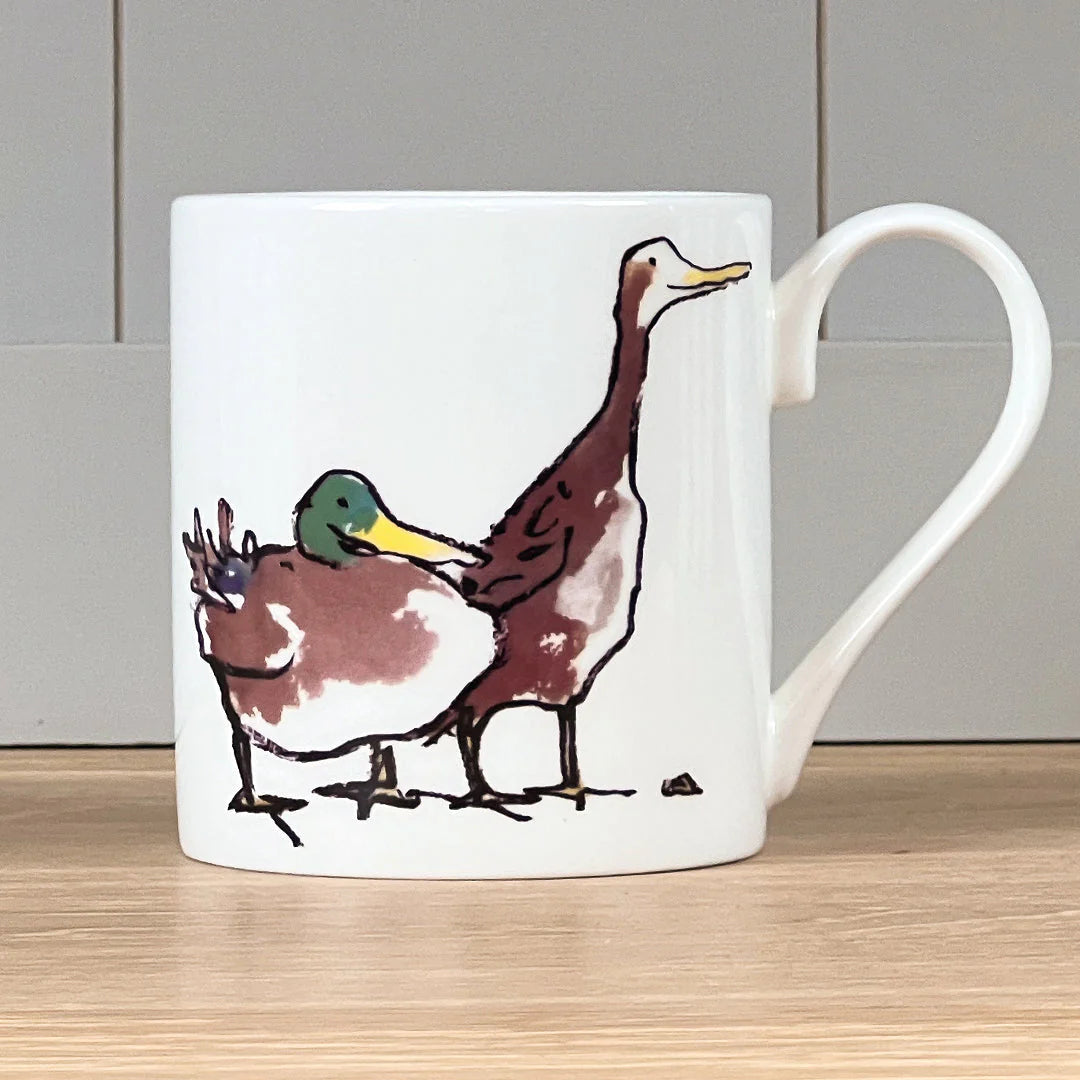 Sir Quentin Blake Mug Featuring 'Ducks' Design