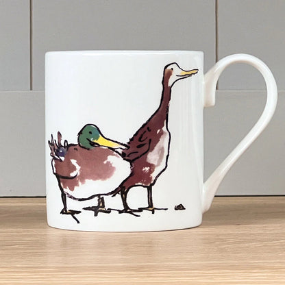 Sir Quentin Blake Mug Featuring 'Ducks' Design