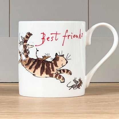 Sir Quentin Blake Fine Bone China Mug - 'Best Friends' design