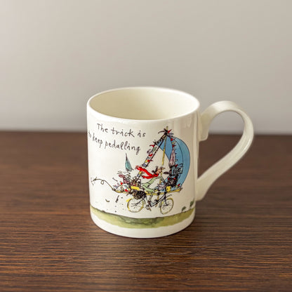 Quentin Blake Pedalling Mug 
