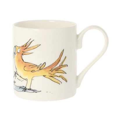 Quentin Blake Writing Cockatoo Mug Made in the UK