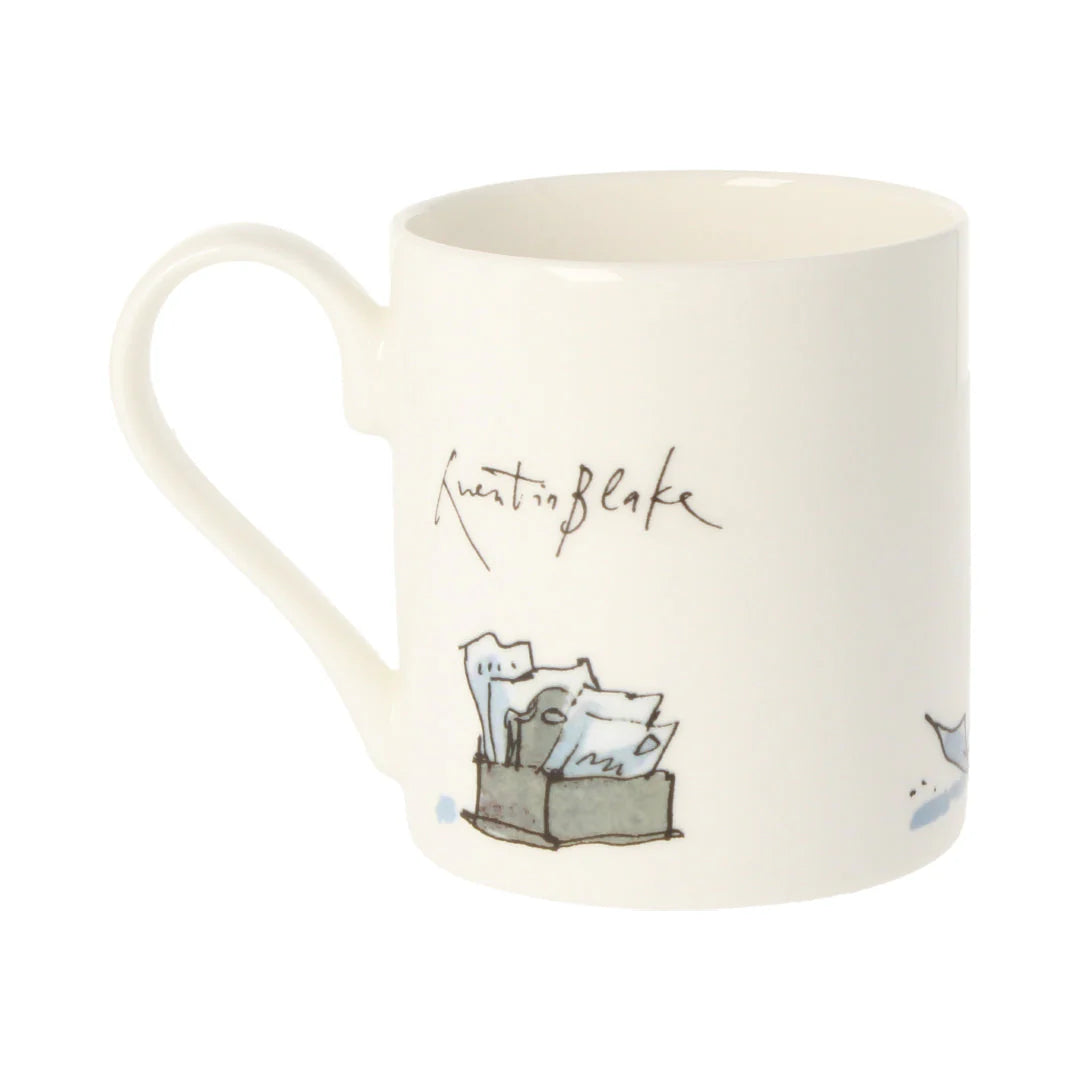 Quentin Blake Writing Cockatoo Mug Made in the UK