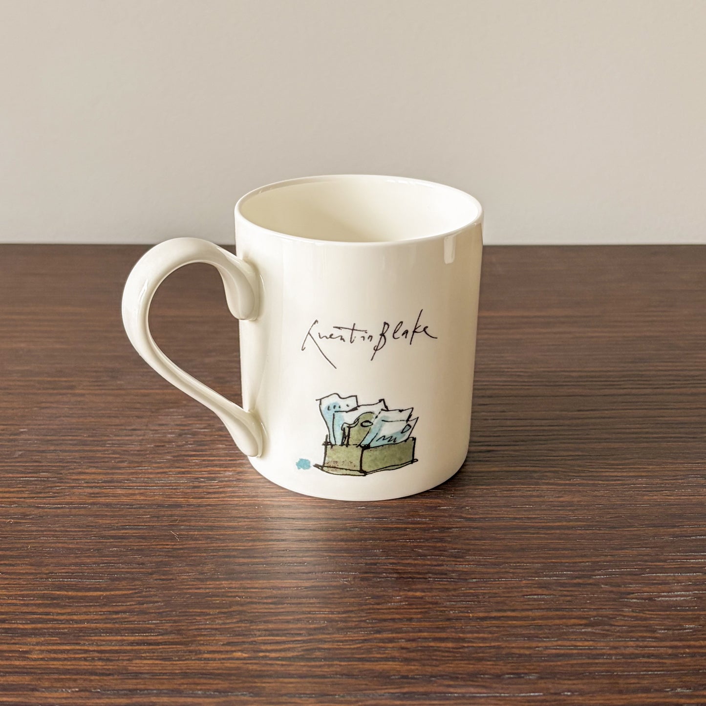 Quentin Blake Writing Cockatoo Mug Made in the UK